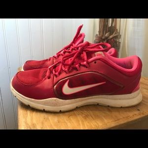 Nike pink training running shoes